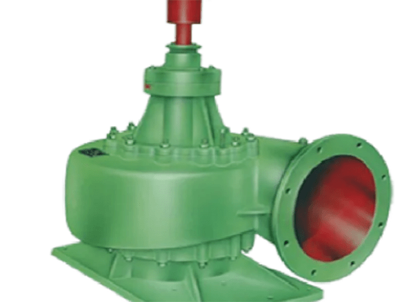 mixed flow pump in green